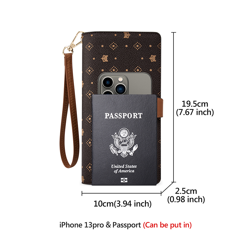 FOXER Women Long Wallet Card & - Monogram Keychain Leather review and price