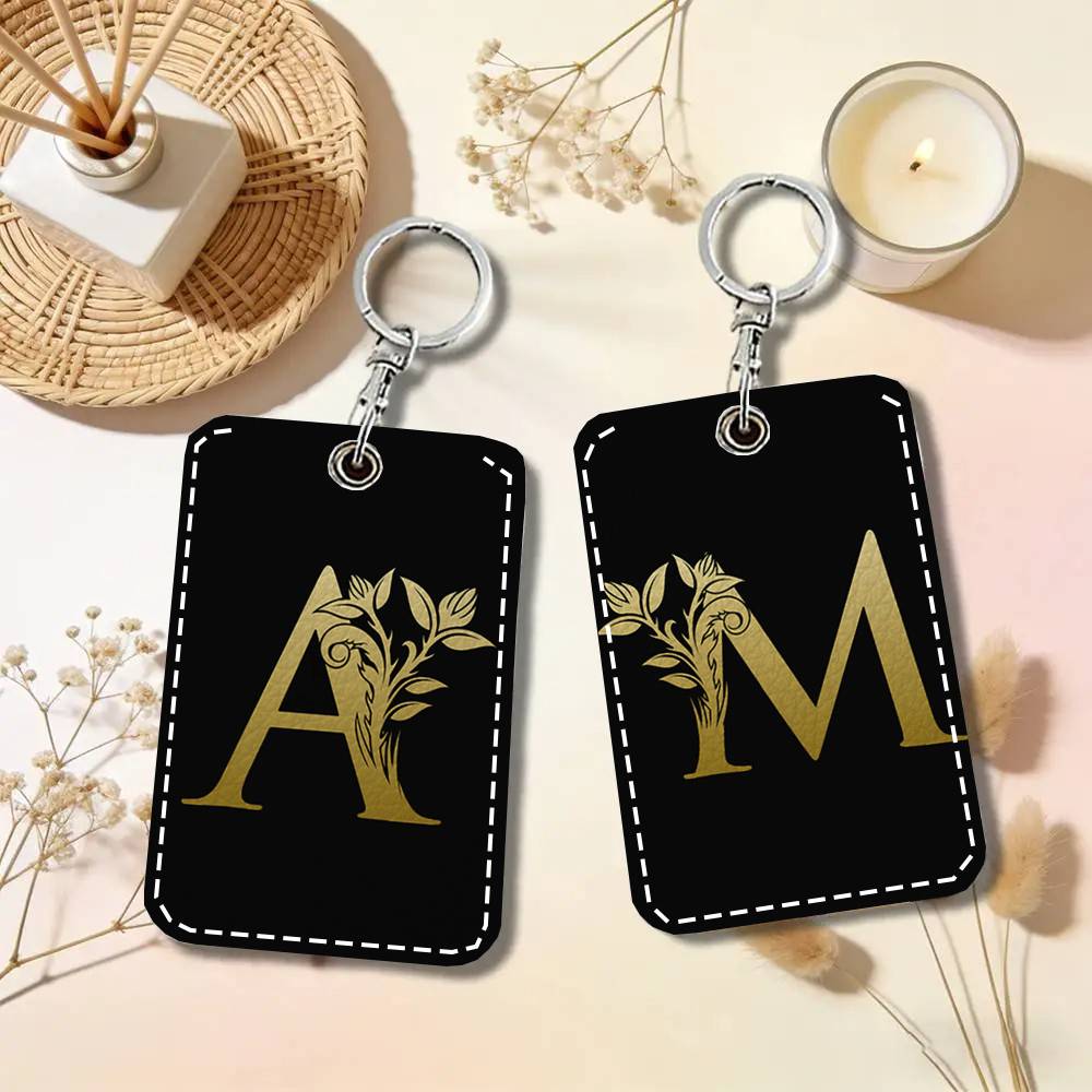 Letter Monogram Card Case Keyc - Monogram Keychain Leather review and price