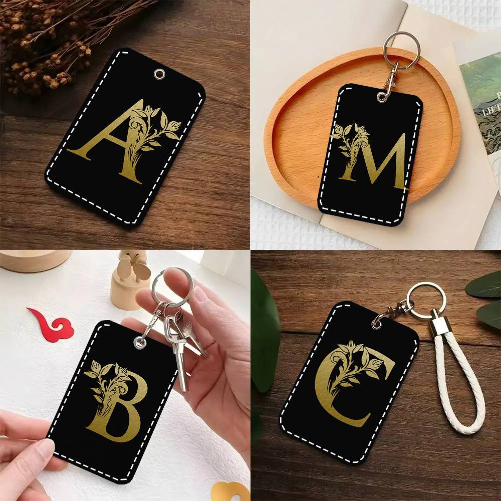 Letter Monogram Card Case Keyc - Monogram Keychain Leather review and price