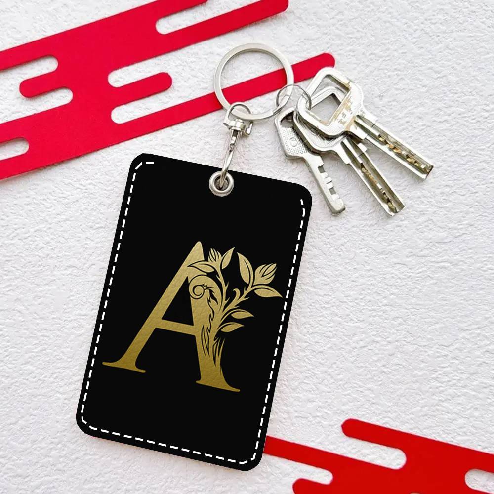 Letter Monogram Card Case Keyc - Monogram Keychain Leather review and price