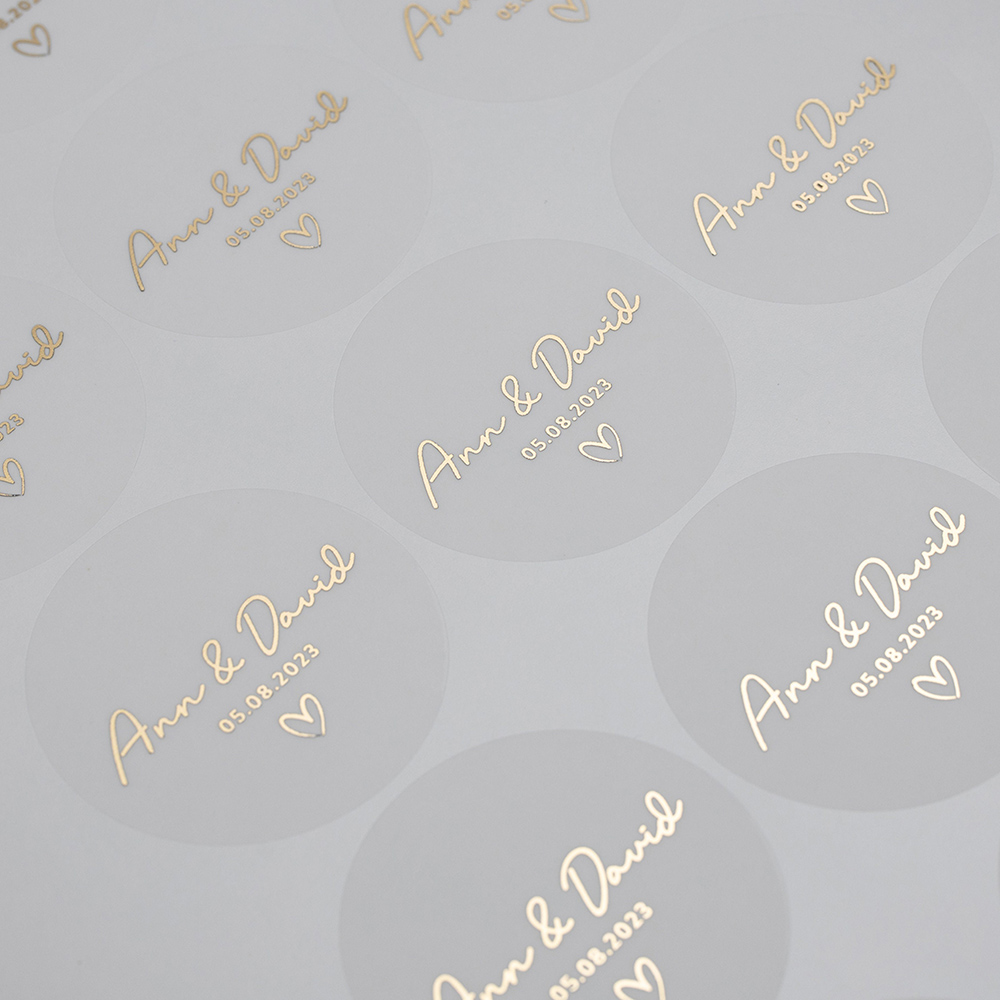 Custom 50pcs Round Gold Foil C - Personalised Candle Label review and price