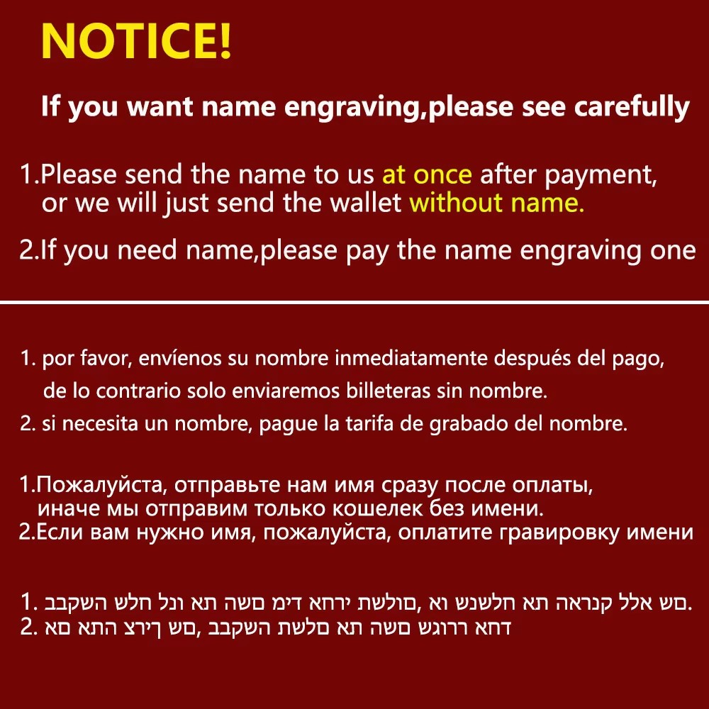 New Big Capacity Men Wallets C - Personalized Name Box review and price