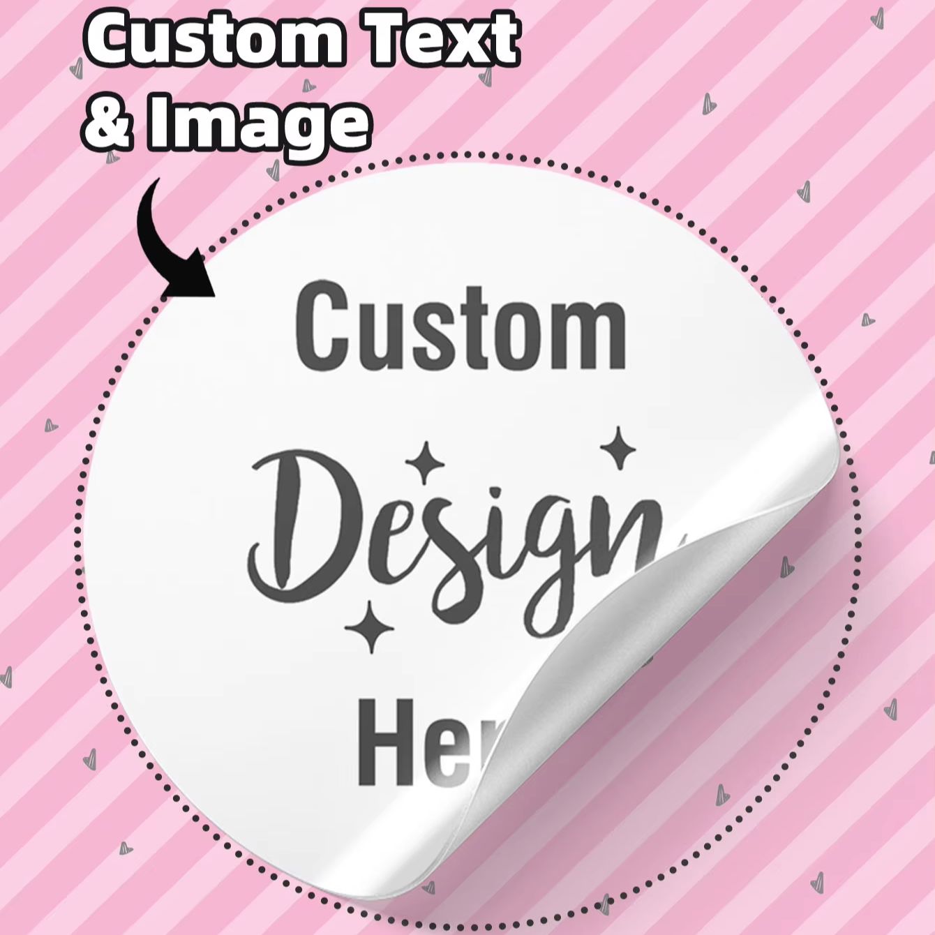 3/5/6CM Custom Waterproof Roun - Personalised Candle Label review and price