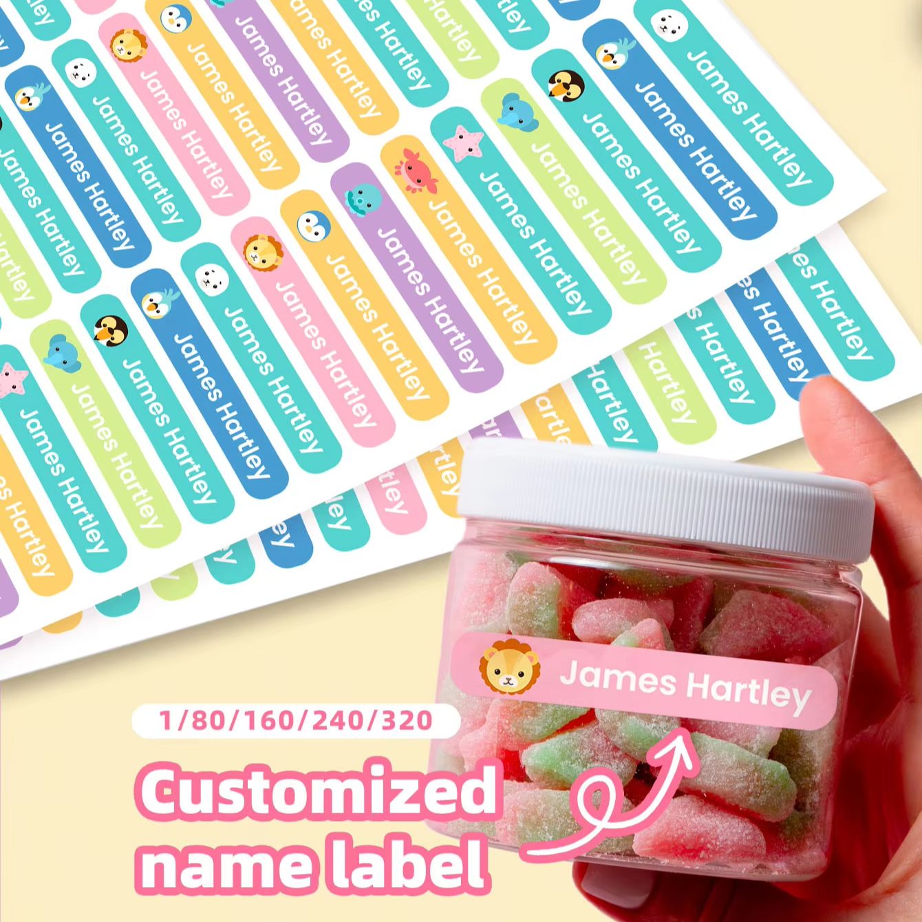 1-320PCS Custom Cartoon Name S - Personalized Name Box review and price